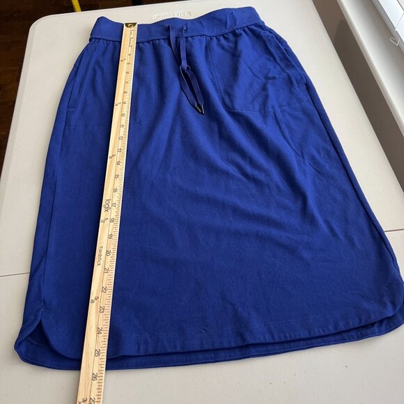 Tek Gear DryTek Womens Blue Elastic Waist Drawstring Long Skirt Size XS Stretch - Picture 8 of 9